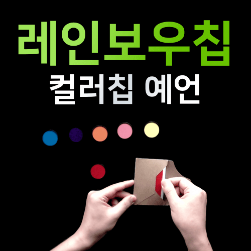 레인보우칩(6개짜리)고급형 - 컬러칩 예언