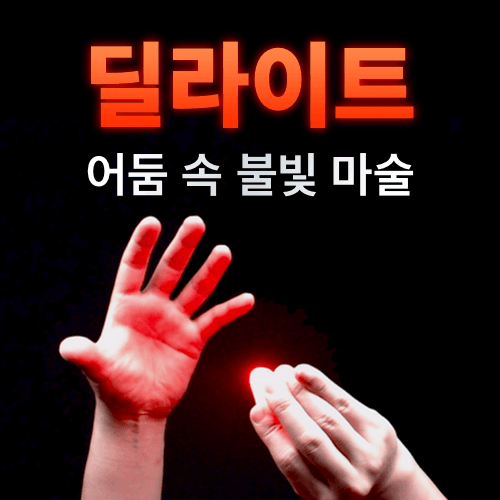 딜라이트 레드 (이동하는불빛빨강색-살색덤팁-1쌍) 일반형