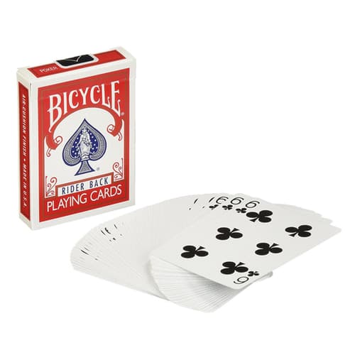 바이시클 원웨이 포싱덱_레드 카드무늬랜덤발송 (Assorted Red Back Bicycle One Way Forcing Deck (assorted values))